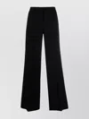 Alberto Biani Trousers Straight Leg Wide-leg Design In Black