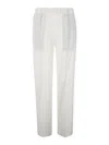 Alberto Biani Cady Elasticated Trousers In White