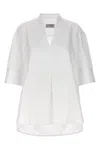 Alberto Biani White Tuxedo Shirt