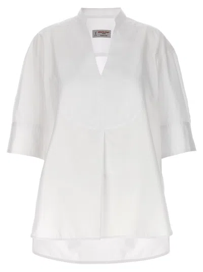 ALBERTO BIANI TUXEDO SHIRT SHIRT, BLOUSE WHITE