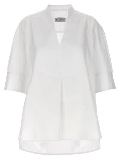 Alberto Biani Tuxedo Shirt In White