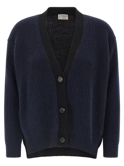 Alberto Biani Two-tone Cardigan In Multi
