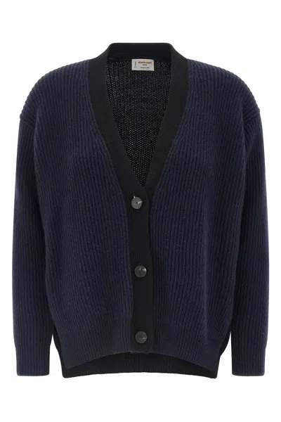 ALBERTO BIANI TWO-TONE CARDIGAN