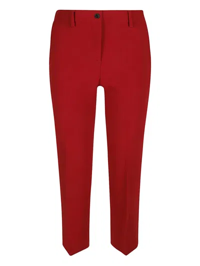 Pre-owned Alberto Biani Vintage Straight-leg Trousers In Red