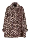 Alberto Biani Virgin Wool Coat In Multi