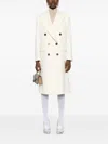 Alberto Biani Double-breasted Coat In Neutrals