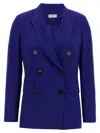 Alberto Biani Viscose Blazer Blazer And Suits In Blue