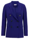 Alberto Biani Viscose Blazer Blazer And Suits In Blue