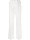 Alberto Biani Cady Elasticated Trousers In White