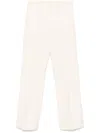 Alberto Biani Wool Flared Trousers In White