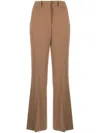 Alberto Biani Crepe High-waist Flared Trousers