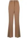 Alberto Biani Crepe High-waist Flared Trousers