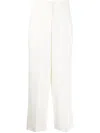Alberto Biani Wide-leg Tailored Trousers In White