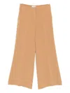 Alberto Biani Wide Leg Trousers Featuring Belt Loops In Black
