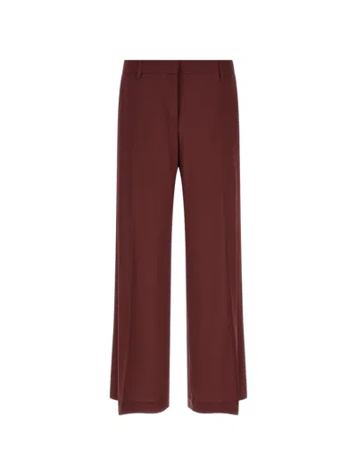 Alberto Biani Wide-leg Palazzo Pants In Red