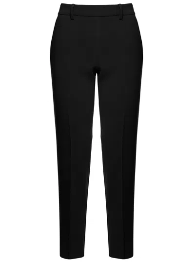 ALBERTO BIANI ALBERTO BIANI WOMAN BLACK TRIACETATE TROUSERS