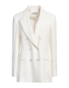 Alberto Biani Woman Blazer Off White Size 8 Triacetate, Polyester