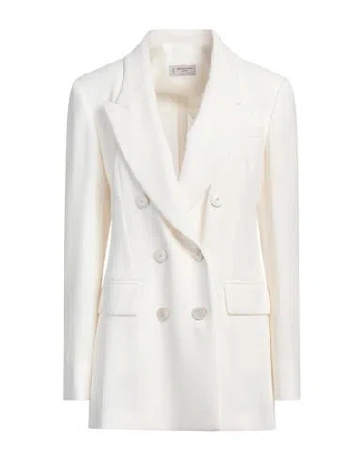 Alberto Biani Woman Blazer Off White Size 8 Triacetate, Polyester