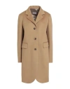 Alberto Biani Single Breasted Coat With Flap Pockets In Beige