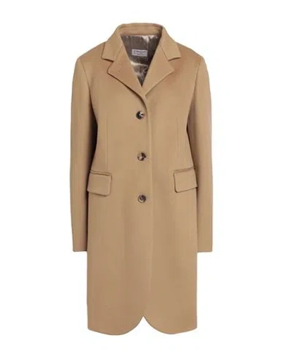 Alberto Biani Single Breasted Coat With Flap Pockets In Beige