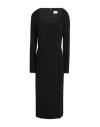Alberto Biani Woman Midi Dress Black Size 12 Triacetate, Polyester
