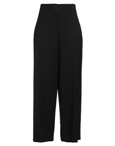 Alberto Biani Woman Pants Black Size 10 Virgin Wool, Elastane