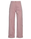 Alberto Biani Woman Pants Brick Size 2 Cotton In Red