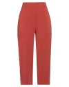Alberto Biani Woman Pants Rust Size 10 Triacetate, Polyester In Brown