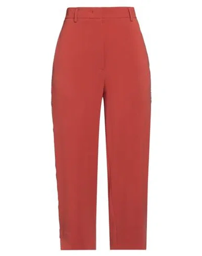 Alberto Biani Woman Pants Rust Size 10 Triacetate, Polyester In Brown