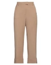 Alberto Biani Woman Pants Camel Size 10 Virgin Wool, Elastane In Beige