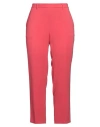 Alberto Biani Woman Pants Coral Size 12 Triacetate, Polyester In Red