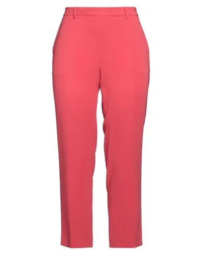 Alberto Biani Woman Pants Coral Size 12 Triacetate, Polyester In Red