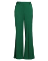 Alberto Biani Woman Pants Green Size 8 Virgin Wool, Elastane In Green