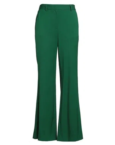 Alberto Biani Woman Pants Green Size 8 Virgin Wool, Elastane