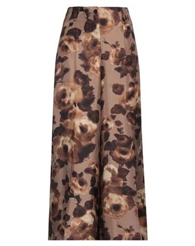 Alberto Biani Woman Pants Light Brown Size 10 Silk In Beige