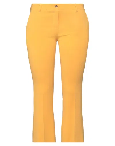 Alberto Biani Woman Pants Marigold Size 10 Triacetate, Polyester In Yellow