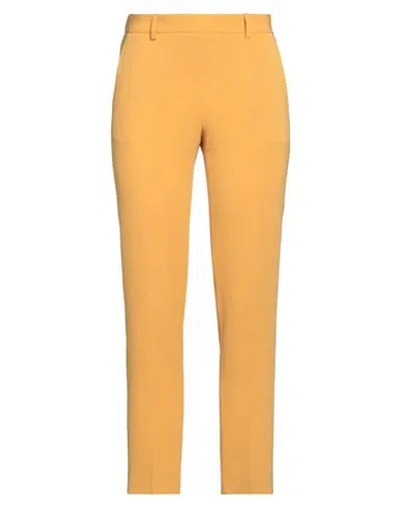 Alberto Biani Woman Pants Marigold Size 12 Triacetate, Polyester In Yellow