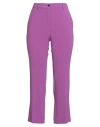 Alberto Biani Woman Pants Mauve Size 6 Triacetate, Polyester In Purple