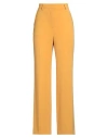 Alberto Biani Woman Pants Marigold Size 8 Triacetate, Polyester In Yellow