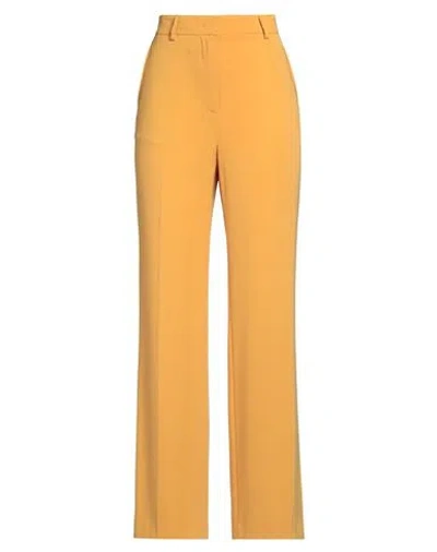 Alberto Biani Woman Pants Marigold Size 8 Triacetate, Polyester In Yellow