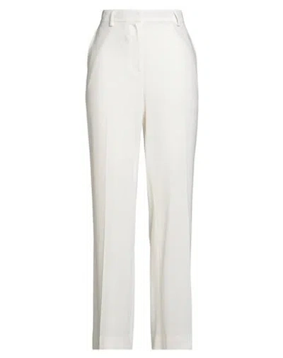 Alberto Biani Woman Pants Off White Size 8 Triacetate, Polyester