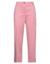 Alberto Biani Woman Pants Pink Size 10 Cotton, Elastane