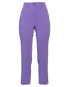 Alberto Biani Woman Pants Purple Size 4 Triacetate, Polyester