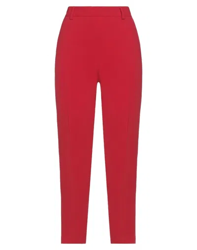 Alberto Biani Woman Pants Red Size 6 Triacetate, Polyester