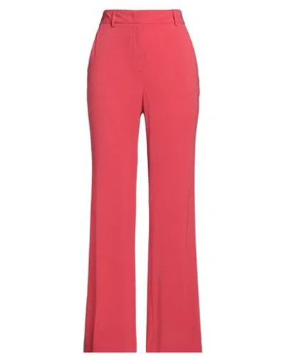Alberto Biani Woman Pants Tomato Red Size 8 Triacetate, Polyester