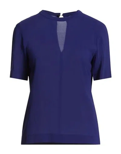 Alberto Biani Woman Top Bright Blue Size 6 Viscose, Elastane