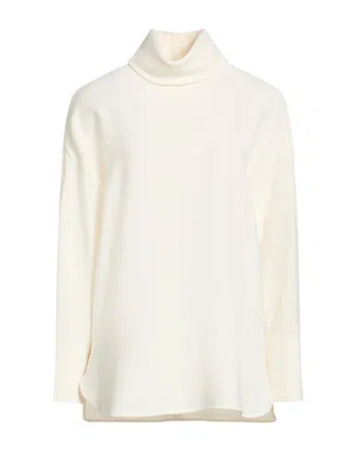 Alberto Biani Woman Top Ivory Size 4 Triacetate, Polyester In White