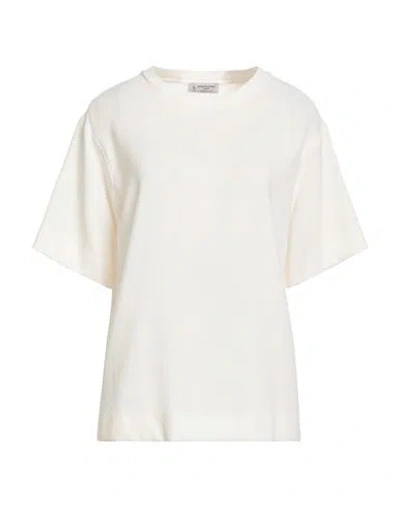 Alberto Biani Woman Top Ivory Size 6 Triacetate, Polyester