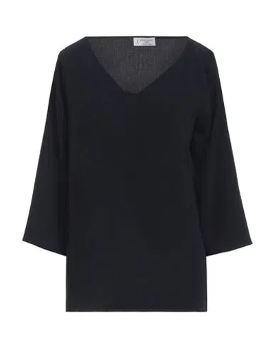 Alberto Biani Woman Top Midnight Blue Size 12 Triacetate, Polyester