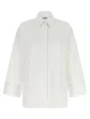 Alberto Biani White Oversized Solid Shirt In White